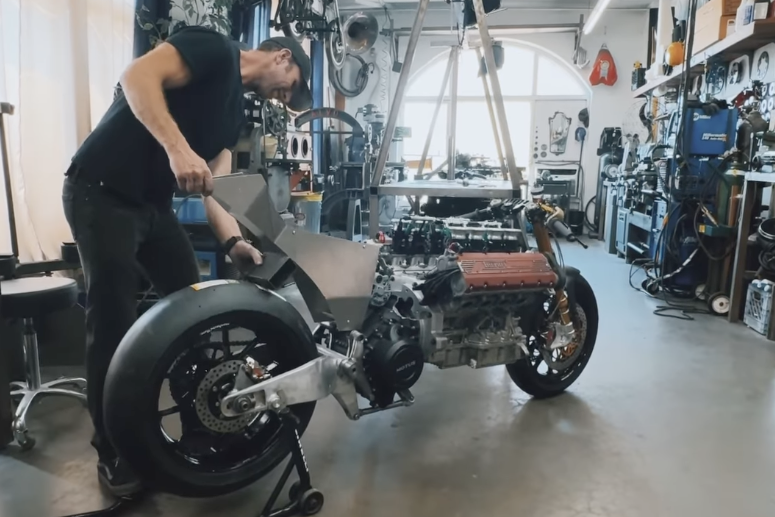 Someone's Putting A Ferrari F355 V8 In A Motorbike | CarThrottle